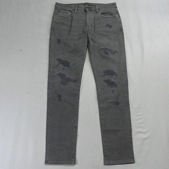 American Eagle Outfitters Other - American Eagle 32‎ x 32 Skinny Gray Destroyed Next Level Flex Denim Mens Jeans
